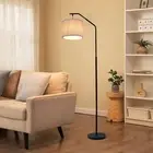 JuGuo 68" Floor Lamp,9W Edison Bulb Included Swingable lamp Head Standing Lam...