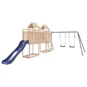 Outdoor Playset Kids Playground Backyard Garden Swing Slide Cubby Tower House