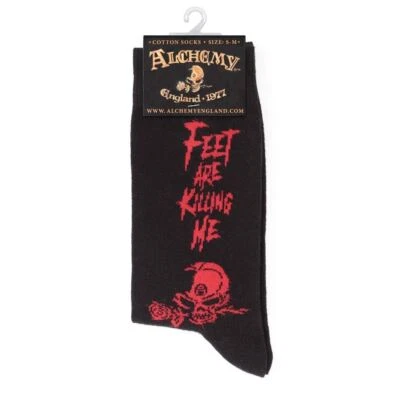 My Feet Are Killing Me Socks, Alchemy Gothic - Unisex Goth Halloween Horror USA