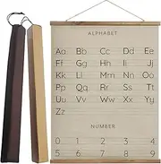 Anaires Mo Alphabet Canvas, ABC Poster, Wall Art For Kids Room, Nursery, Playroom - 16x24 Inch Ready to Hang