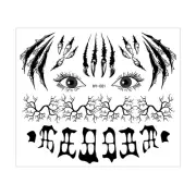 3d Witch Zombie Makeup Kit for Day of the Dead Skull Tattoos Glow-in-the-dark