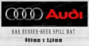 BAR RUNNER Aussie Beer Spill Mats 890mm X 240mm Audi Bar Mat Man Cave Pub Rubber