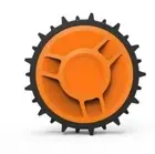 Kit 2 Wheels Appesantite High Grip for Robot Lawn Mower WORX WR141 - WR142 -