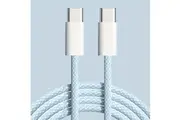 60W 1M 2M Braided USB C Type C Data Charger Cable For Samsung Xiaomi Huawei Oppo Blue