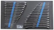 SP Tools SP50018 - EVA Tray - 34 Piece - Metric/SAE Ring Open End Spanners