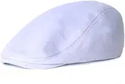 [HNJKJEU] Men's Flat Cap Beret Cap, Men's Beret, Elasticity Flat Cap, Flat Cap, Men's Beret Newsboy Cap, Size 58-60 cm