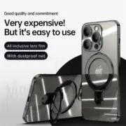 For MagSafe iPhone 16 15 14 13 12 Pro Max Magnetic Shockproof Phone Stand Ring