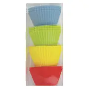 12pc Avanti Reusable Silicone Cupcake Baking Mould Round Muffin Cup Bakeware