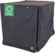 Molly Mutt I'm a Realist Dog Crate Cover, 100% Cotton Canvas Cover with 2 Roll-Up Panels, Ideal for Dog or Cat Crate, Durable, Washable, and Free of Harmful Chemicals, 48" x 30" x 33"