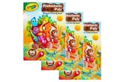 3x Crayola 96pg Prehistoric Pals Craft Colouring Book w Stickers Kid Children 3+