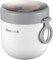 Lunch Box Thermal Food Flask Stainless Steel Insulated Food Soup Jar Container #White