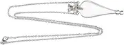 [WHAMVOX] Small Glass Bottles Pendant Chain Girl Necklace Mini Jars for Honeymoon Easy to Carry Memory Organizer