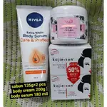 WUB BODY CREAM 200G+SABUN 135G*2 NIVEA LOTION 180 MIL