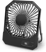 Vekol Desk Fan Battery Operated Fan Rechargeable 2600mAh 180°Tilt Foldable Portable Personal Fan, 3 Speed Adjustable Strong Wind USB Fan for Office Home Bedroom Travel Outdoor Camping