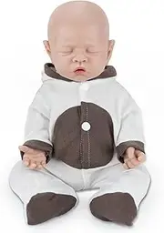 Vollence 31 cm Reborn Baby Doll, Silicone, Sleeping Silicone Doll for Girls, Realistic Baby Doll
