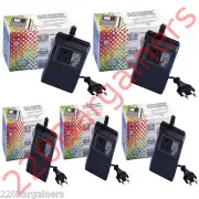 5-PACK 200 Watt Compact Voltage Converter Transformer 220v to 110v Step Down