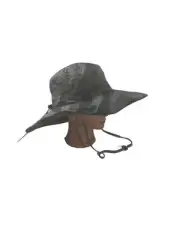 CAMOLAND Men's Fishing Hat Wide Large Snap Brim Sun One Size, Camo Mesh Gray NWT