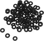 HOODANCOS Bead Spacer Kit 100 Silicone Bead Spacers Jewelry Making Positioning Rings for DIY Necklaces Bracelets Comfortable Spacer Beads