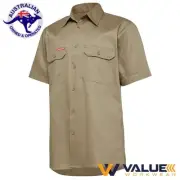 Hard Yakka Short Sleeve Light Weight Drill Ventilated Shirt Y04625