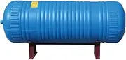 KOQENAG Blue Horizontal Pressure Vessel, Booster Pump, Water Storage Tank with Fittings, Automatic Plastic Pressure Vessel, for Fountains/Industrial Cleaning/Garden Irrigation (200L/52.8gal)
