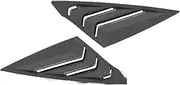 Carbon Fiber Racing Style Rear Side Window Louvers Compatible for Honda Civic 2021-2022 11th Gen Hybrid Sedan Coupe ABS