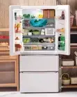 1:6 Dollhouse Miniature Double Door Refrigerator Kitchen Fridge Appliance