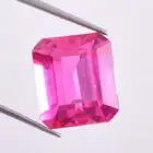 AAA 16.85 Ct 100% Natural Mogok Pink Ruby Emerald Cut Loose Gemstone Certified