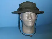 B6238-59 Vietnam OD Poplin Boonie Hat with Nylon Band size 59 / 7 3/8 W2C