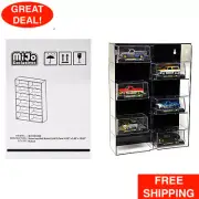 12 Car Display Case Wall Mount with Black Back Panel Extra Space Mijo Exclusive
