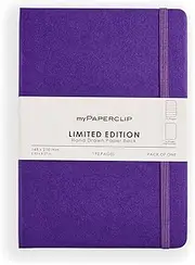 myPAPERCLIP Limited Edition Notebook, A5 (148 x 210 mm, 5 .83 x 8.27 in.) Ruled LEP192A5-R - Amethyst