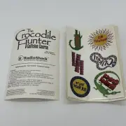 The Crocodile Hunter Collision Course Radio Shack Temporary Tattoos Ad Lot Of 10
