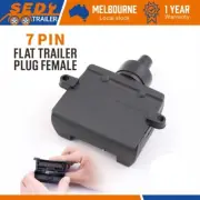 7 Pin Female Flat Trailer Plug Rectangle Connector Caravan Boat Trailer Parts