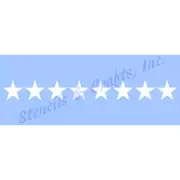 1.25" STAR STENCIL BORDER, STARS CELESTIAL CRAFT STENCILS TEMPLATE DIY ART NEW