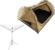 [Adventure Kings] Big Daddy Deluxe Double Swag + Camping Collapsible Clothesline