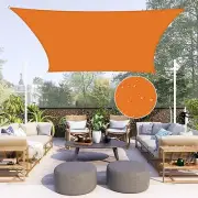 Neween Waterproof Sun Shade Sail Rectangle UV Block Canopy for Outdoor Patio an