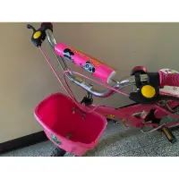 在飛比找蝦皮購物優惠-二手EMC腳踏車16吋粉色輔助輪童車-中和自取