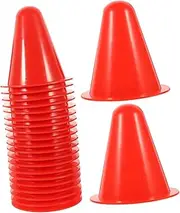 30Pcs Roller Skating Agility Training Cones Durable Plastic Sports Cones for Soccer Basketball and Obstacle Courses Brightly Colored Multipurpose Marker Cones