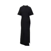 [PINKO] PINKO Jersey long dress with padded shoulders Woman XS XS Black