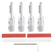 4x High-End Pure Copper Banana Plug Connector for Audio Speaker Rhodium Plated