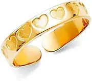 [JewelryWeb] 14k Yellow Gold toe ring-toe ring for Women