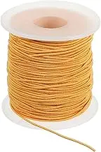 uxcell Elastic String for Bracelet 164 Ft/50 Meter Length 1.2 mm Dia, 1 Roll Sturdy Stretchy String Cord for Jewelry Making Necklace Beading Craft DIY, Orange