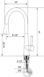 Oakland Single Handle Pull-Down Kitchen Faucet Brushed Nickel KSK1123-BN