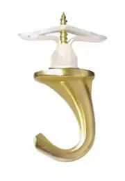 HILLMAN 75Lb Lg Brass Versa Hook