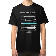 Funny Computer Science Shirt-Java C++ Python C Programmer Weapons for Women Men T-shirt