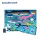 【美國Crocodile Creek】鐵盒童趣拼圖-鯊魚世界-50片
