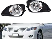 for 2010-2011 Toyota Camry LED Projector Fog Lights Bumper Driving Lamps w/Switch Assembly Driver & Passenger