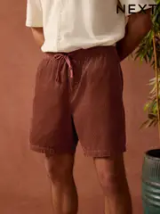 Rust 100% Cotton Corduroy Dock Shorts (AL5414) | $40