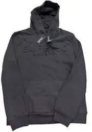 Men’s Buffalo David Bitton Charcoal Hoodie In A Size Large