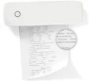 JSEIAJB Portable Printer Office Mini Inkless Printer Small Household A4 Thermal Printer