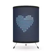 Heartbeat Tripod Lamp, Unique Lighting, Home Décor, Gift for Her, Modern